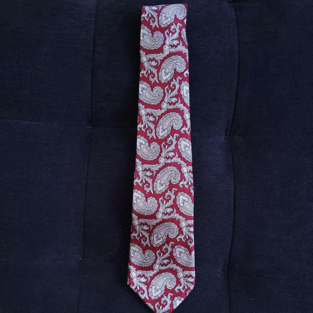 The Custom Shop Men's Paisley Silk Necktie